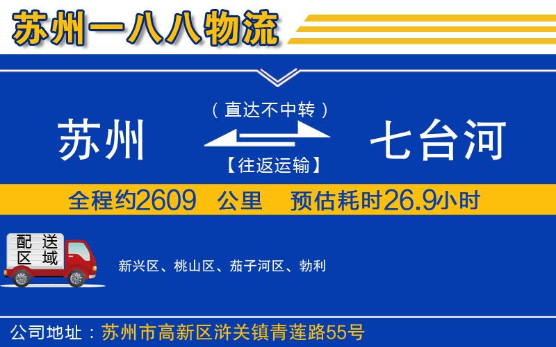 蘇州到七臺河貨運(yùn)專線